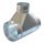 T-idom horganyzott acél NA 450/ 125/ 450 mm 90°