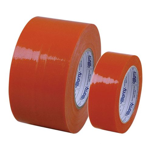 Fixing Tape orange, perforated, 76 mm wide, 91 m reel